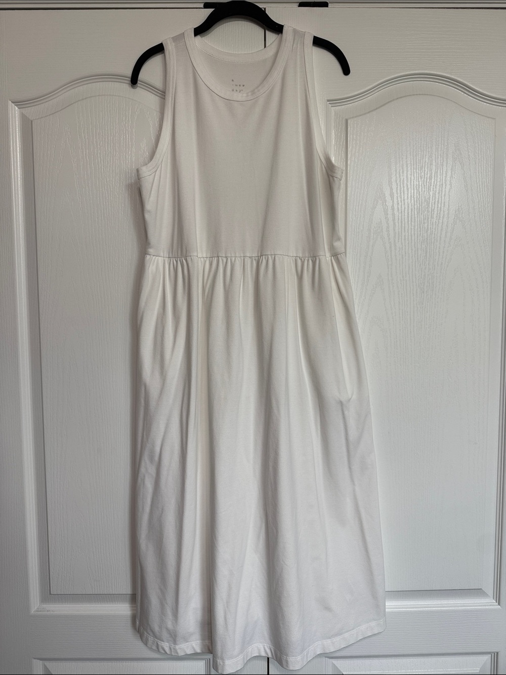 a new day White Crewneck Dress with Pockets